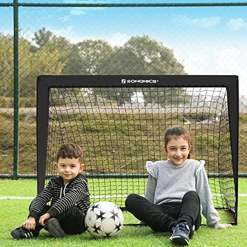 Fodboldmål - Sæt med 2 pop-up-mål - Sort