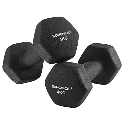 Håndvægte - Sæt med 2 - 2 x 4 kg - Sort