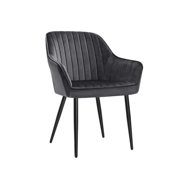 Spisestole - Ergonomisk design - Polstret - Grå