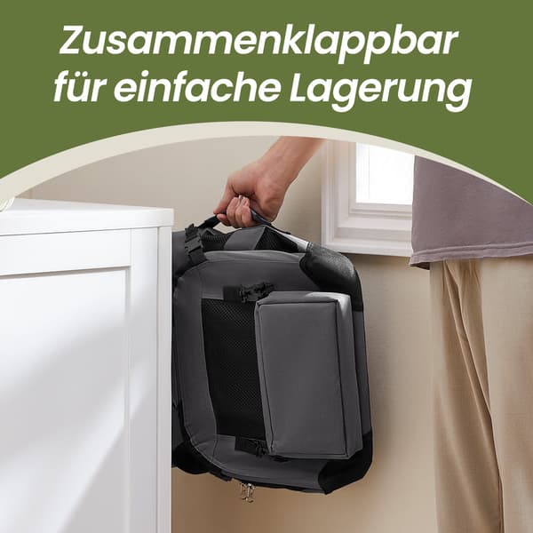 Hundebur - Sammenklappeligt og let - Grå