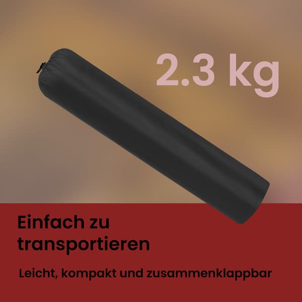 Klapstole sæt med 2 - Bærbare og robuste - Sort