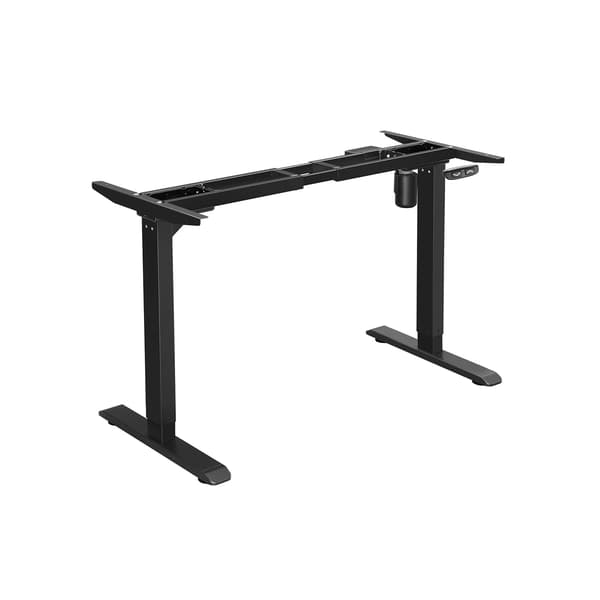 Sit-stand skrivebordsstel - Elektrisk justerbart - Stål - Sort