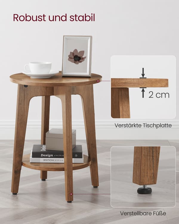 Sidebord - Moderne stil - Honningbrun