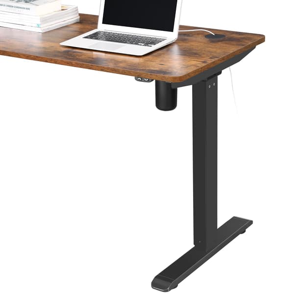 Sit-stand skrivebordsstel - Elektrisk justerbart - Stål - Sort