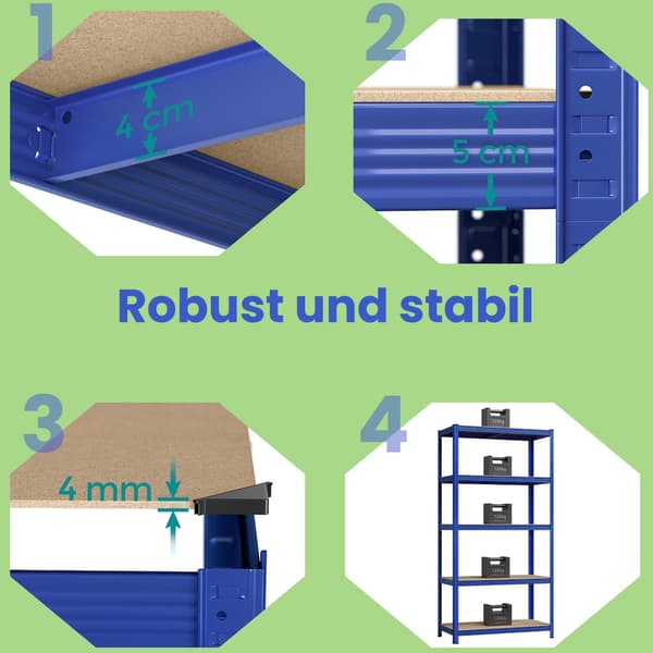 Reoler - Tung lasteevne - Blå