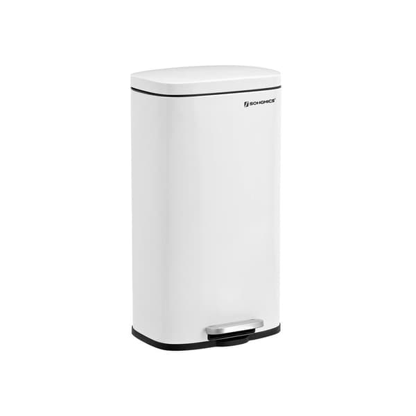Pedalspand - Soft-close låg - 30 L - Hvid