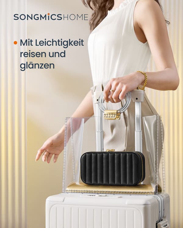 Smyckeskrin för resor - Elegant design - Bläcksvart