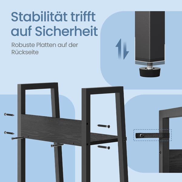 Bogreol - Smal stigehyldemodel - Sort