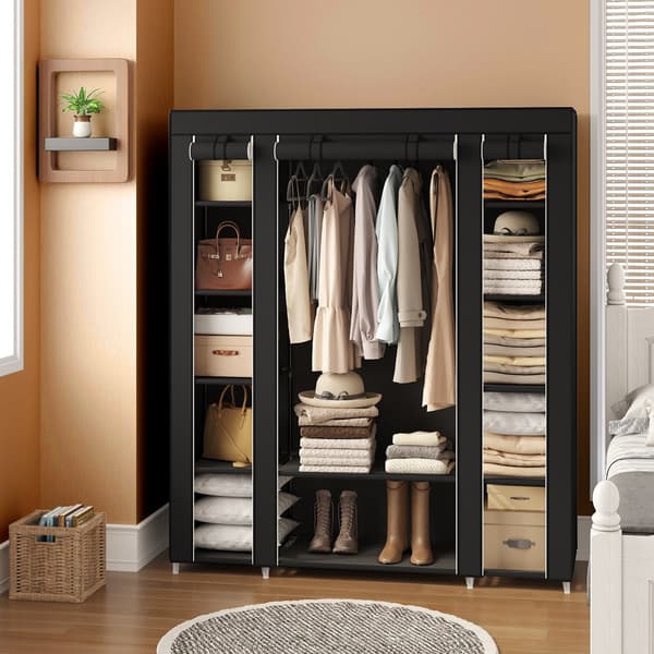 Garderobe - Pladsbesparende design - Sort