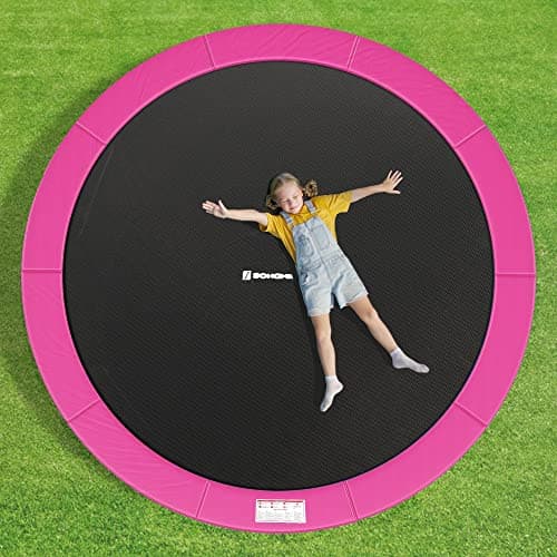 Kantskydd för studsmatta - Extra säkerhet - Rosa