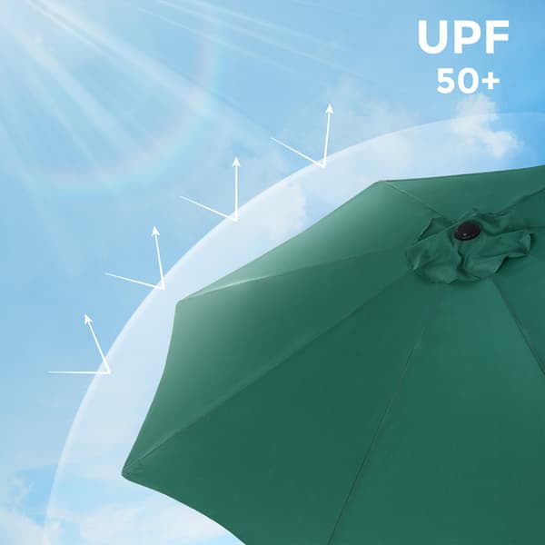 Parasol - Vipbar og vandafvisende - Grøn