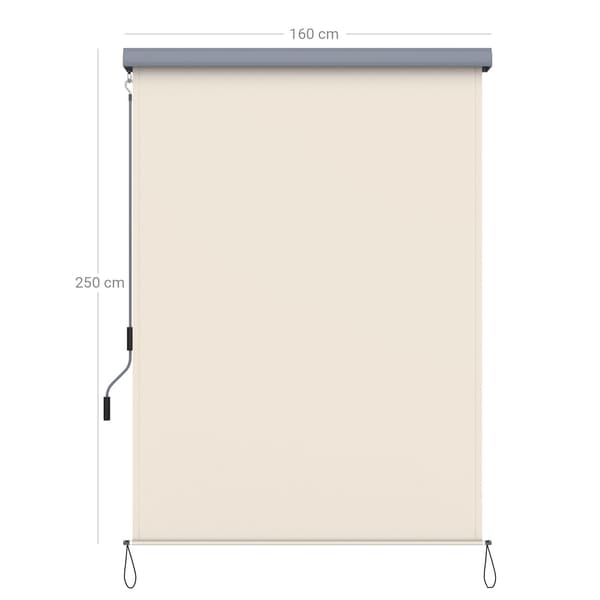 Vertikal markis - Solskydd - Vattentät - Beige