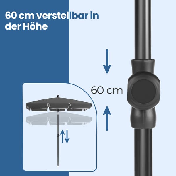 Parasol - UPF 50+ solbeskyttelse - grå