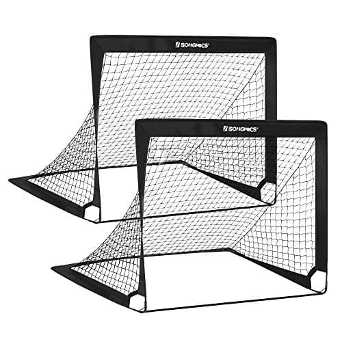 Fodboldmål - Sæt med 2 pop-up-mål - Sort