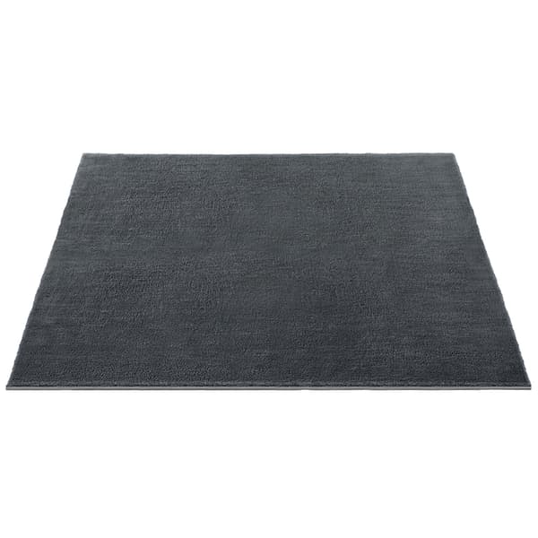 Tæppe - 140 x 200 - Polyester og filt - Skridsikkert tæppe - Maskinvaskbart