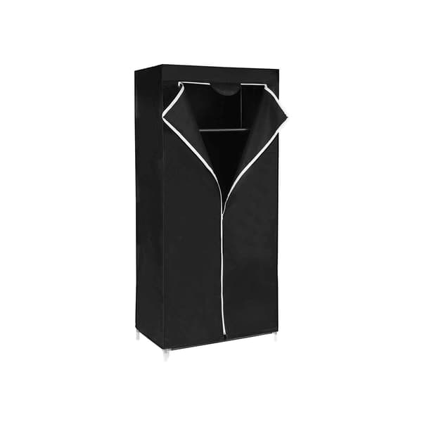 Foldegarderobe - Pladsbesparende og vedligeholdelsesfri - Sort