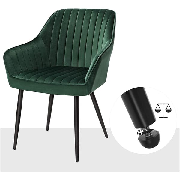 Spisestole - Ergonomisk design - Sæt med 2 - Grøn-Sort