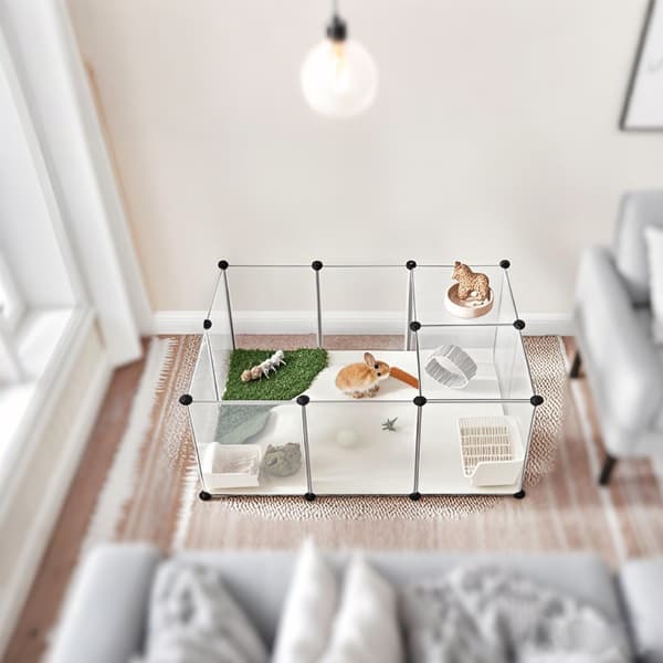 Utomhusutrymme med golvpaneler - Rymlig design - Vit
