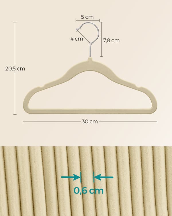 Barngalgar - 360° roterbara - set om 50 - sandbeige