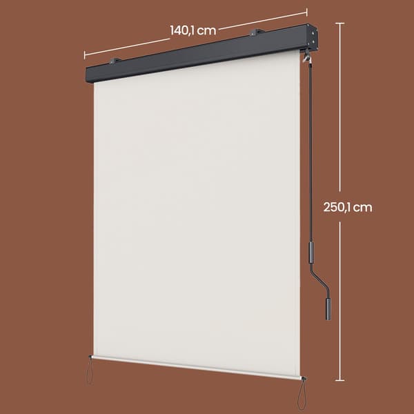 Vertikal markis - Utdragbar och modern - Beige