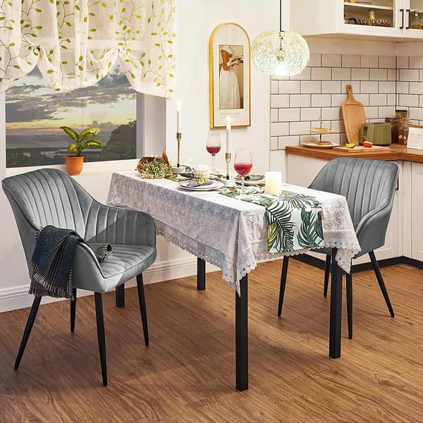 Matstolar - Ergonomisk design - Klädda - Ljusgrå