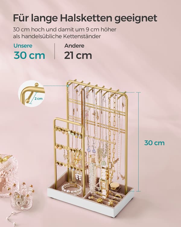 Smyckesställ - elegant design - sammet - svart