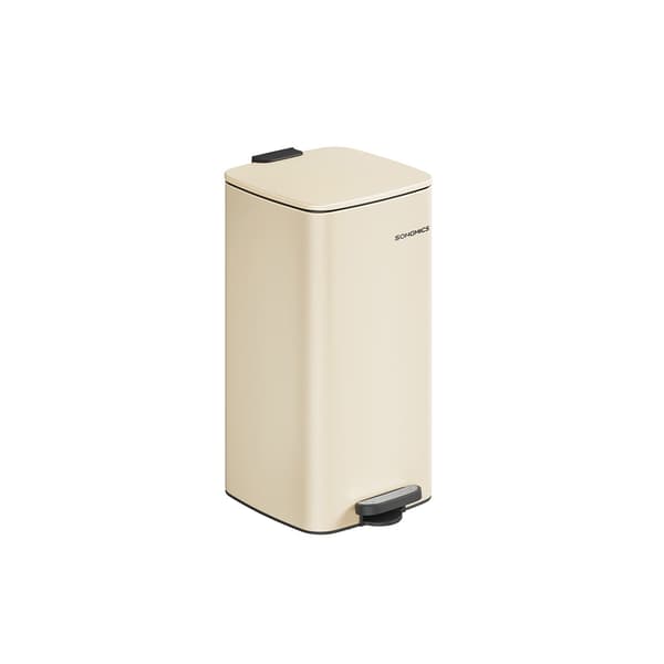 Affaldsbeholder 30 liter - stilfuld stål - sandbeige