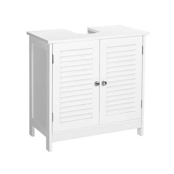 Håndvaskskab - moderne design - mat hvid