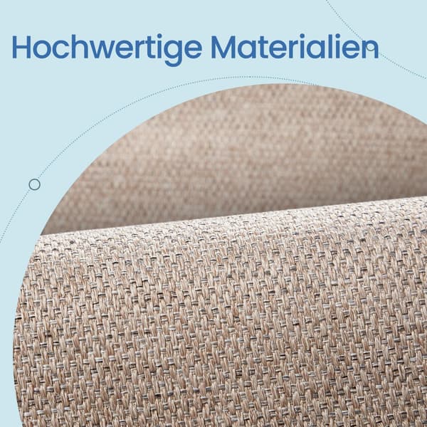 Matta - Jute-look - 80 x 200 cm - Kamelbrun