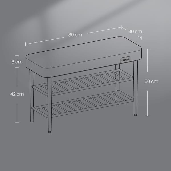 Skobänk - Snygg design - Skogsgrön