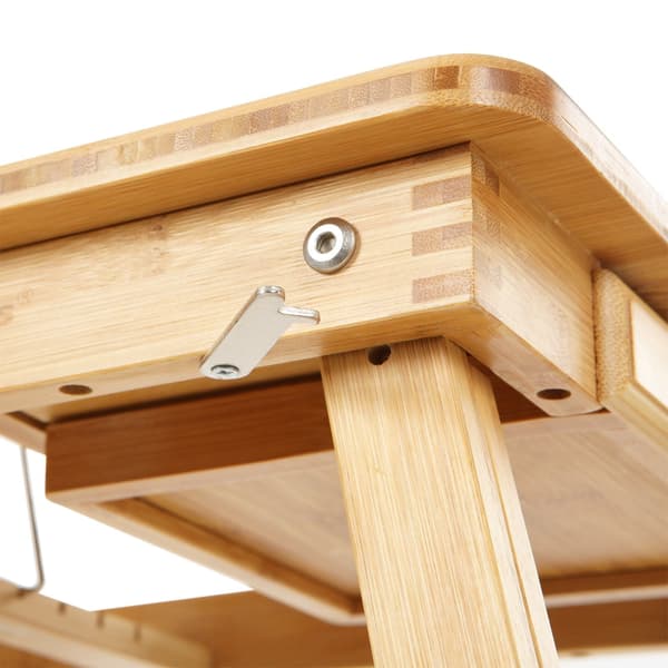 Laptopbord - højdejusterbart - foldbart - naturfarvet