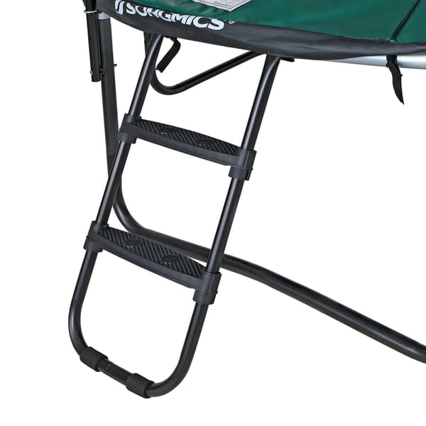 Trampolinstige - Brede trin - Sort