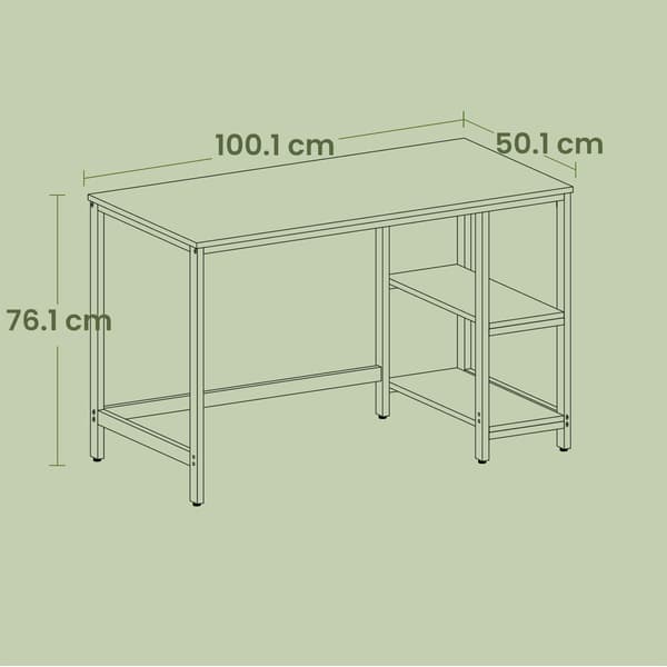 Computerbord - moderne design - hvid