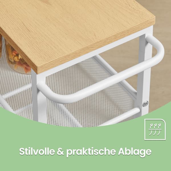 Vogn - 5 niveauer - Hvid eg