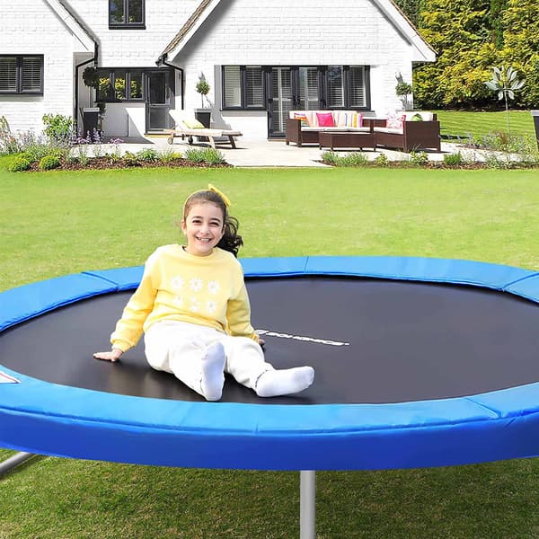 Trampolinkantbetræk - Ekstra sikkerhed - Blå
