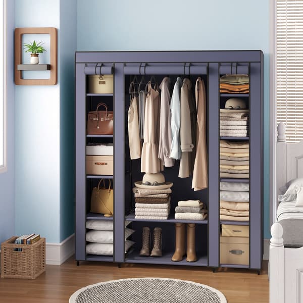 Garderobe - Pladsbesparende og robust - Marineblå