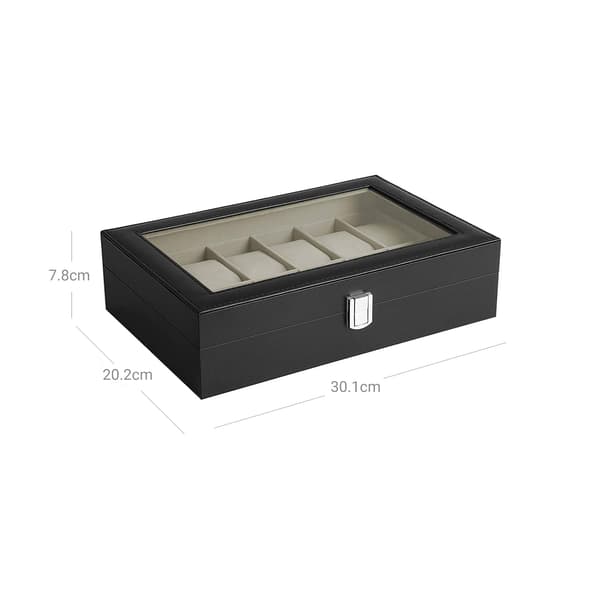 Urkasse med 12 rum - Luksusdesign - Sort