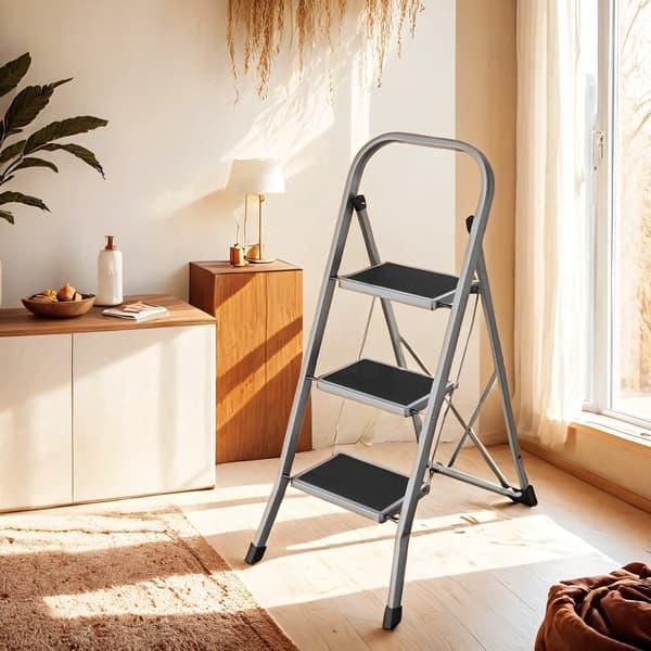Trappestige - Sammenklappelig og pladsbesparende - Duegrå