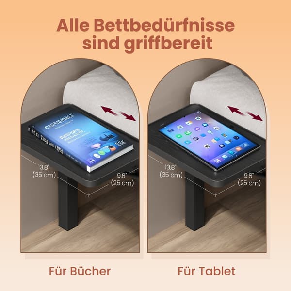 Sengestel - robust metalstel - sort