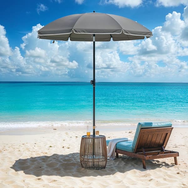 Parasol 160 cm - Solbeskyttelse med UPF 50+ - Grå