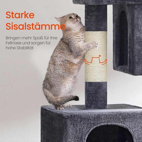 Raapimispuu isolla alustalla - pehmo - beige