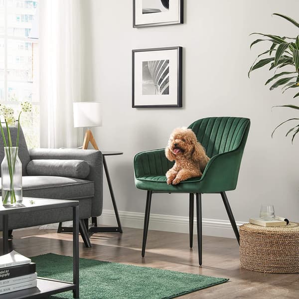 Spisestole - Ergonomisk design - Sæt med 2 - Grøn-Sort