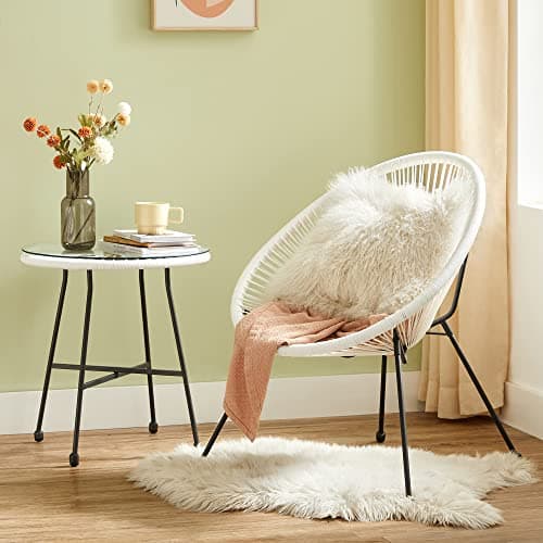 Trädgårdsmöbelset - Ergonomisk design - 2 stolar och bord - Vit