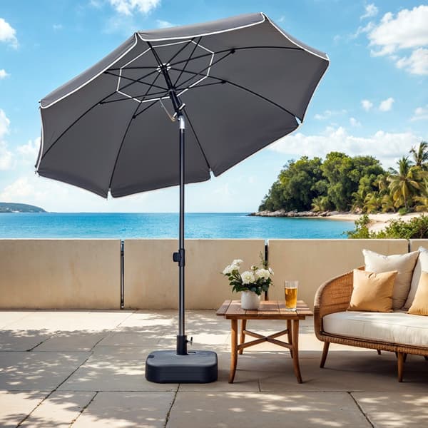 Parasol 160 cm - Solbeskyttelse med UPF 50+ - Grå