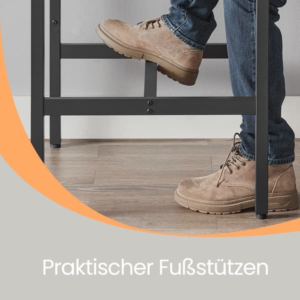 Barbord - Stilfuldt og robust - Brun-sort