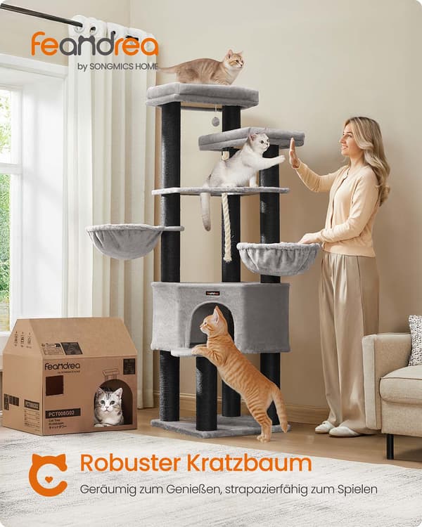 Kradsetræ - Stor model - Flere niveauer - Til store katte