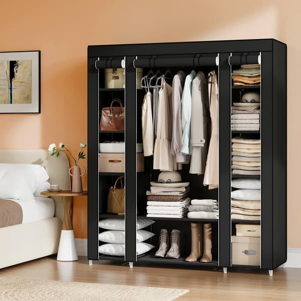 Garderobe - Pladsbesparende design - Sort