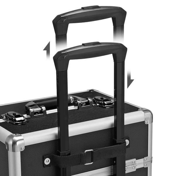 XXL Makeup Trolley - Rummelig Opbevaring - Sort