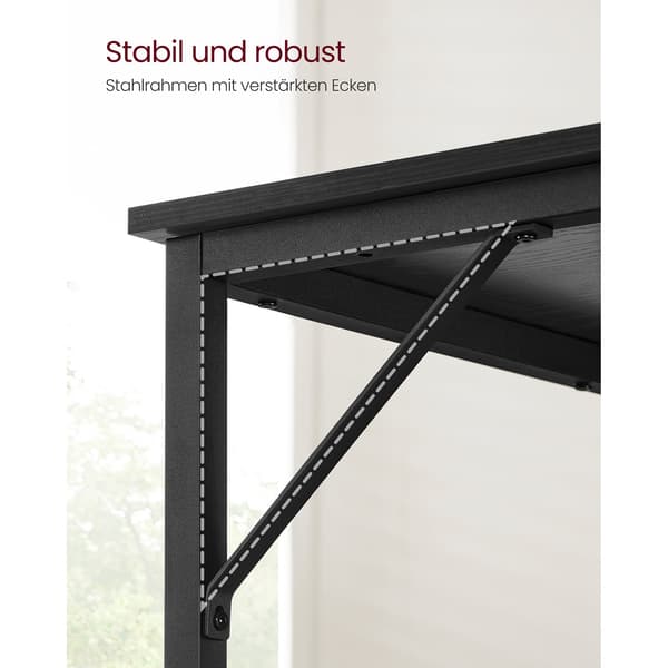 Datorbord - kompakt design - gråsvart