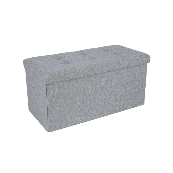 Siddekasse 76 cm lysegrå meleret